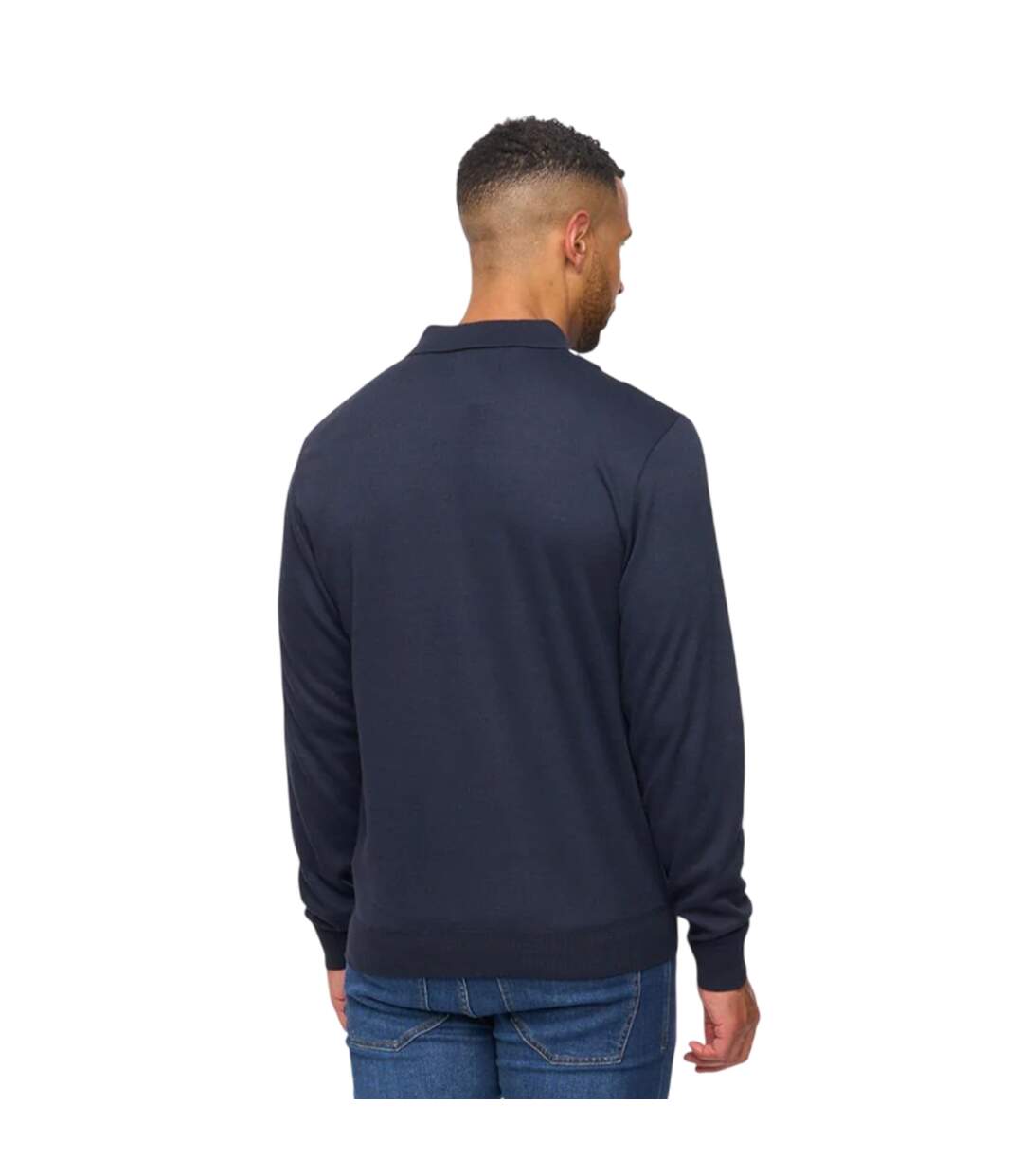 Mens Stalwart Polo Shirt Navy White Bewley & Ritch-3