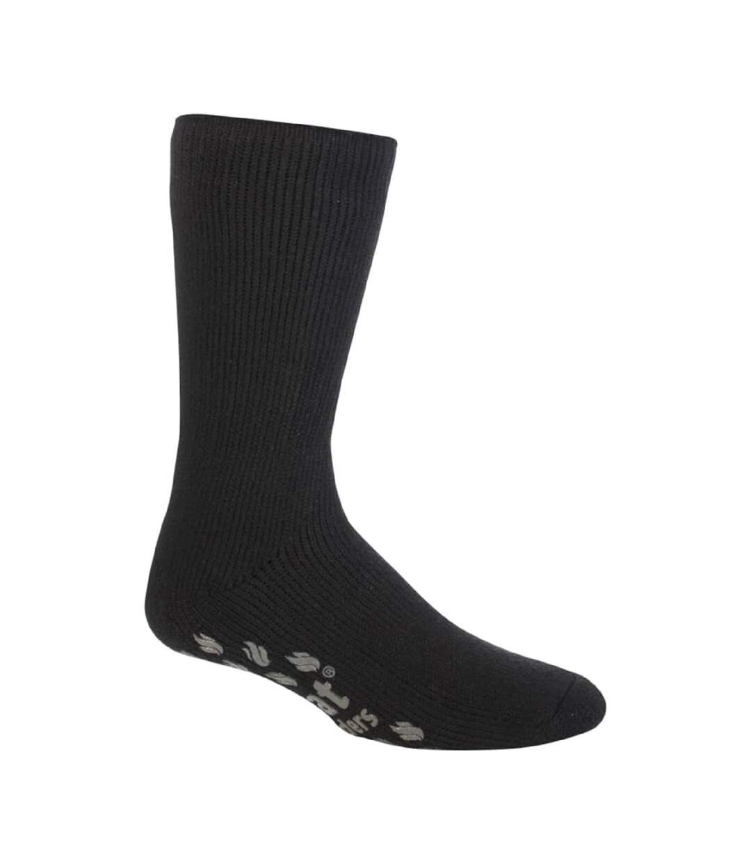 Mens Winter Non Slip Thermal Slipper Socks with Grips-1