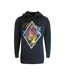 Sweat À Capuche Motif/style Losange Et Tigre Homme Noir Cavalli Class-1