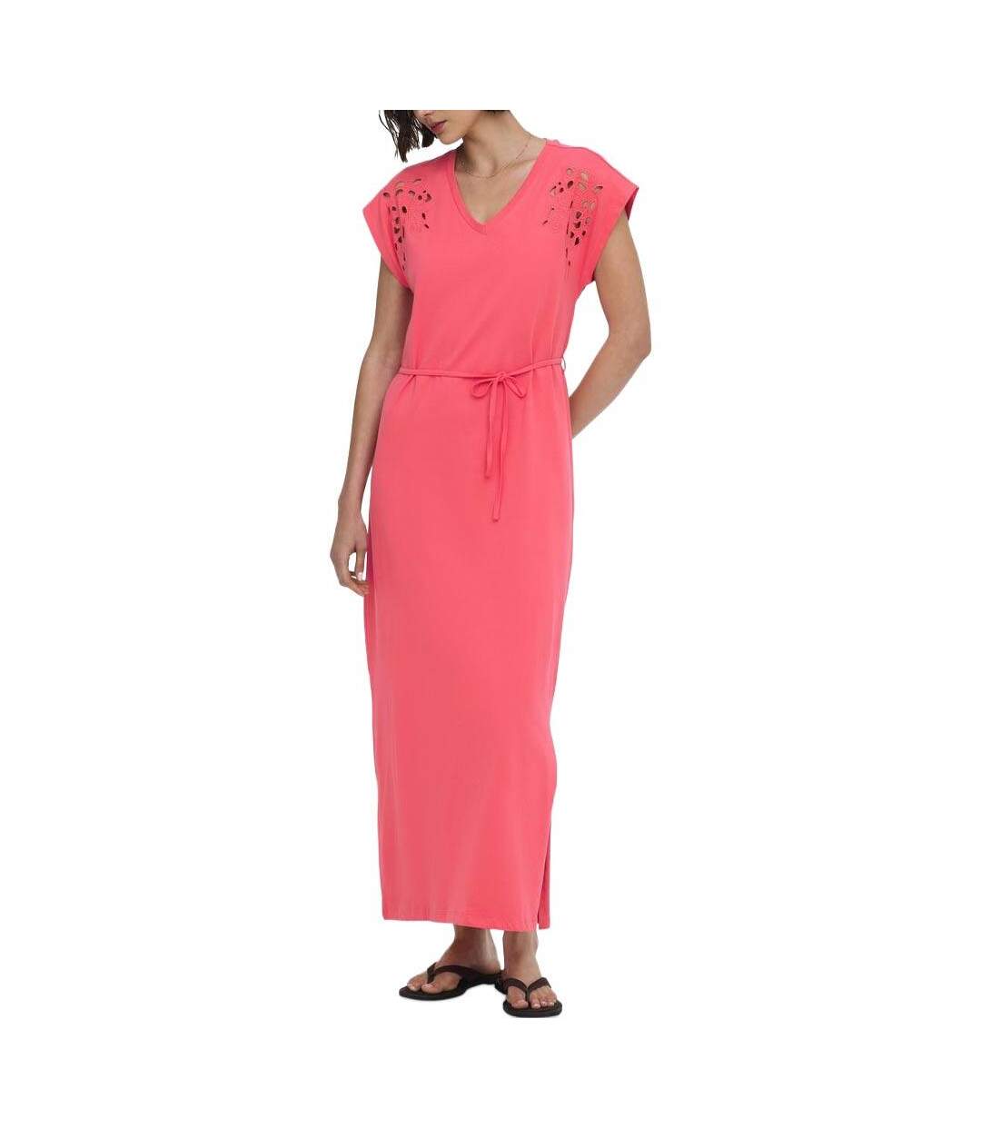 Robe longue rose femme jdy life-1