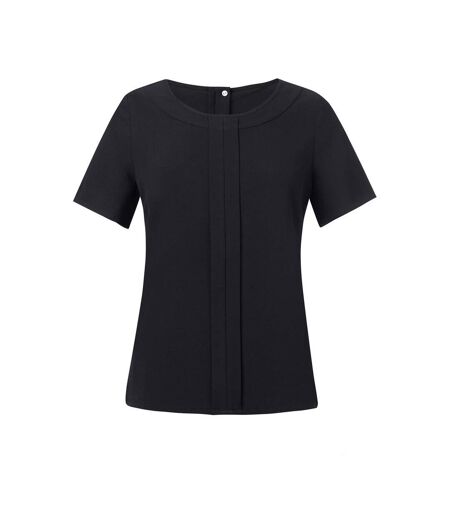 Blouse Manches Courtes Verona Femme Noir Brook Taverner