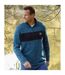 Pack Of 4  Mens Brushed Fleece Zip Neck Jumper  Grey Black Blue Dark Grey Atlas For Men-2