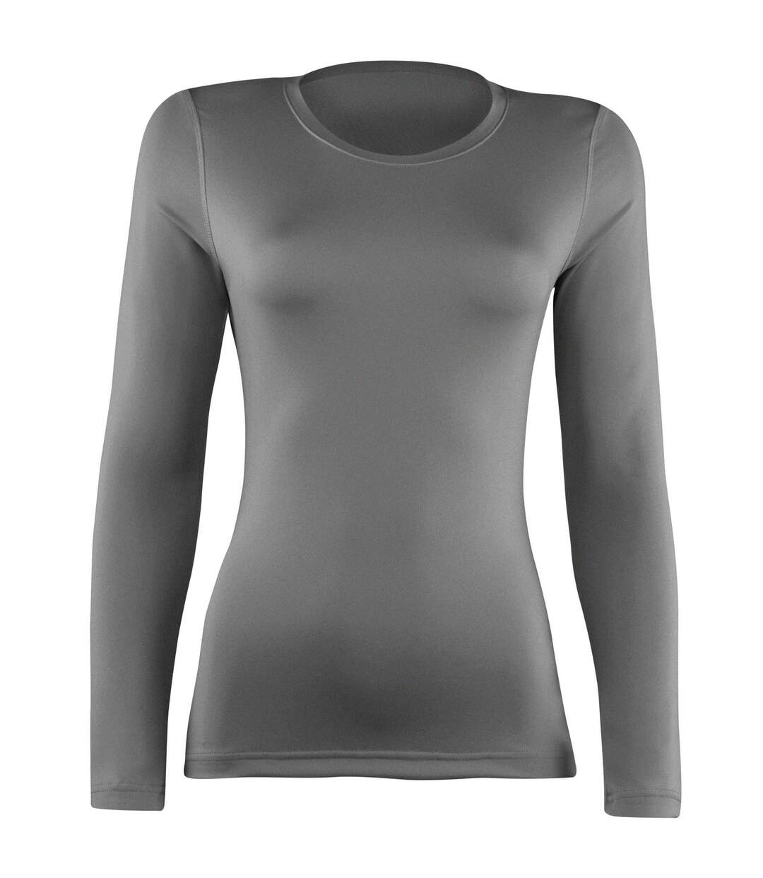 T-shirt base layer à manches longues femme gris Rhino