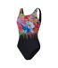 Womens/ladies Floral U-back One Piece Swimsuit Multicoloured Speedo-1