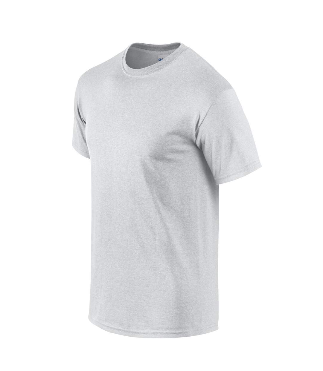 Mens Cotton T-shirt Ash Gildan-3