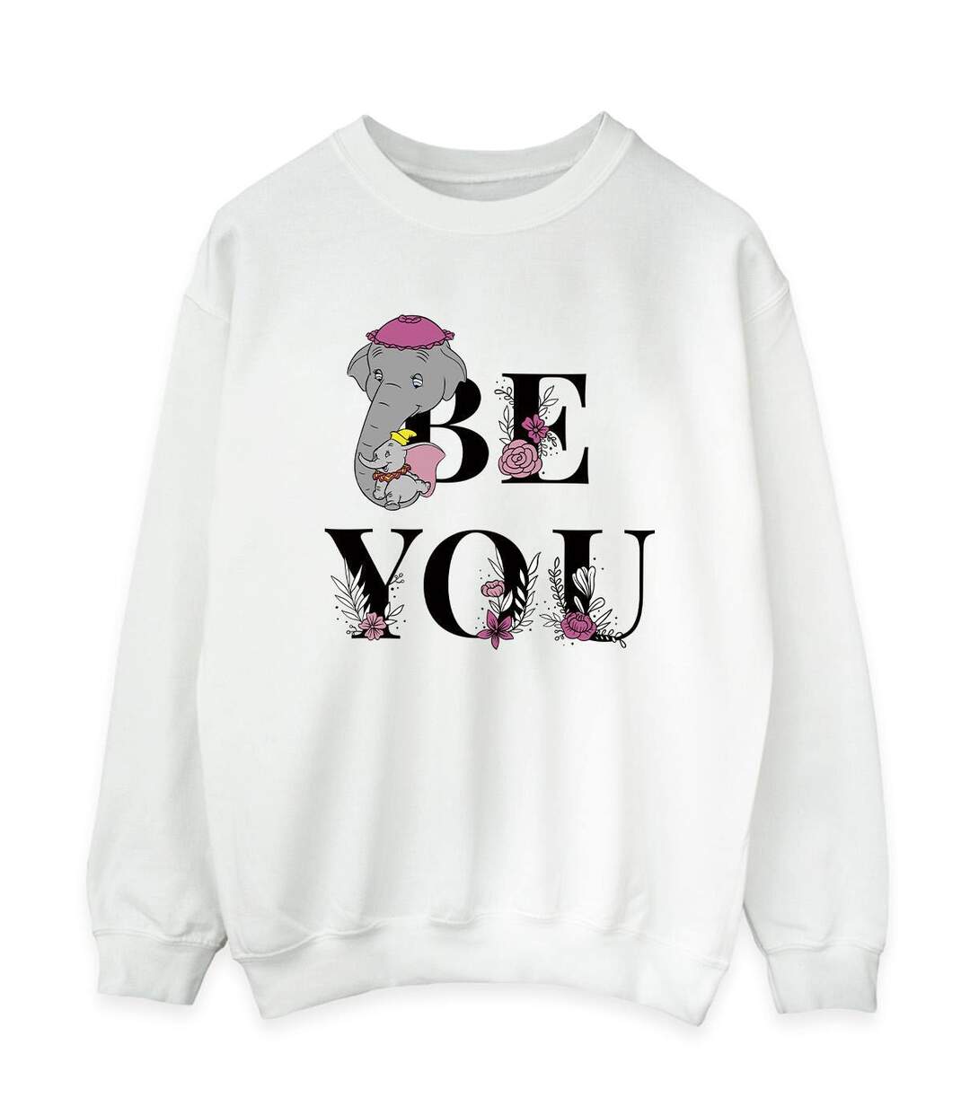 Disney Sweat-shirt Dumbo Be You Femme/Ladies (Blanc) - UTBI14310-1