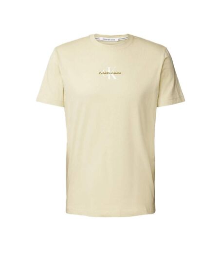 T-shirt Vert Homme Calvin Klein Jeans Monologo Regular - L