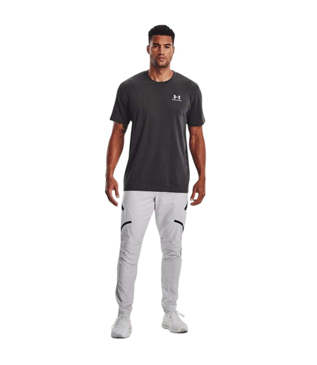 Mens Unstoppable Casual Cargo Trousers Grey Under Armour-1