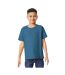 T-shirt enfant bleu indigo Gildan-1
