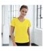 AWDis - T-shirt à col en V - Femme (Jaune soleil) - UTRW2538
