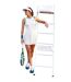 Robe Femme Blanc Bleu Lacoste-1