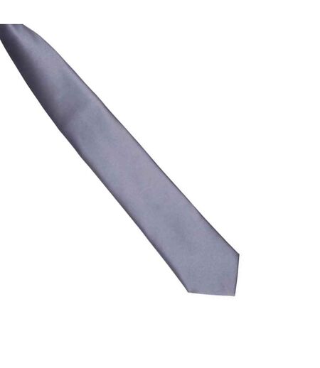 Unisex adult satin tie one size steel Premier