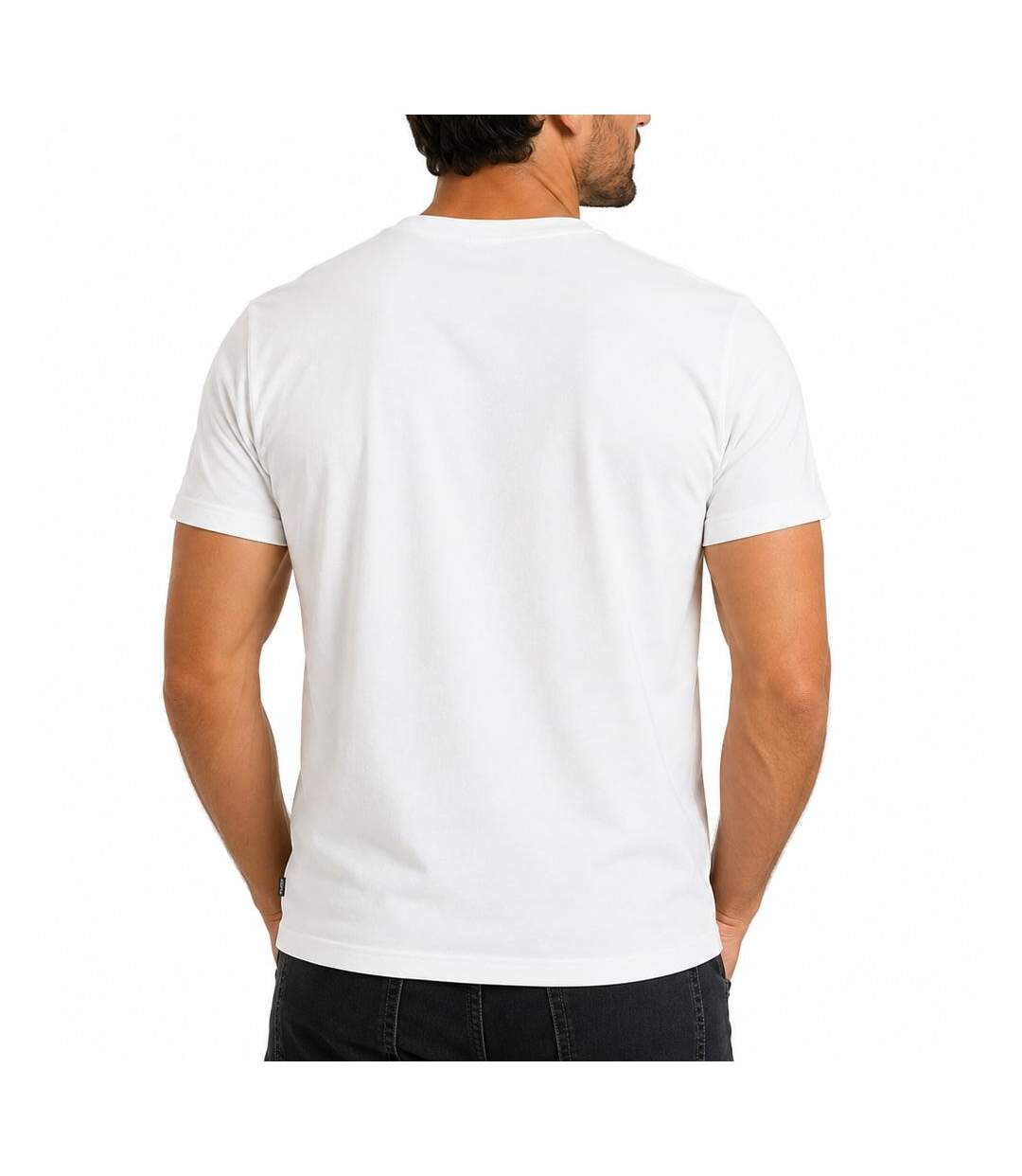 T-Shirt blanc homme pepe jeans nd-2