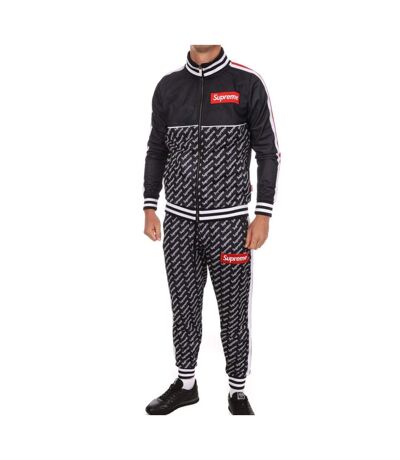 Survêtement Noir/Rouge Brillant Homme Supreme Grip Sanchez - M