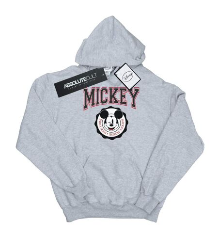 Disney - Sweat à capuche MICKEY MOUSE NEW YORK SEAL - Femme (Gris chiné) - UTBI10833