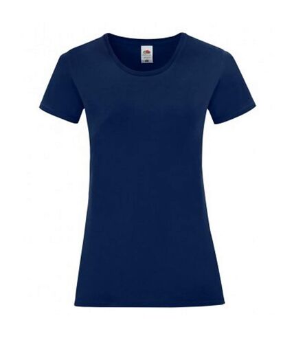 Fruit Of The Loom Womens/Ladies Iconic T-Shirt (Navy) - UTPC3400
