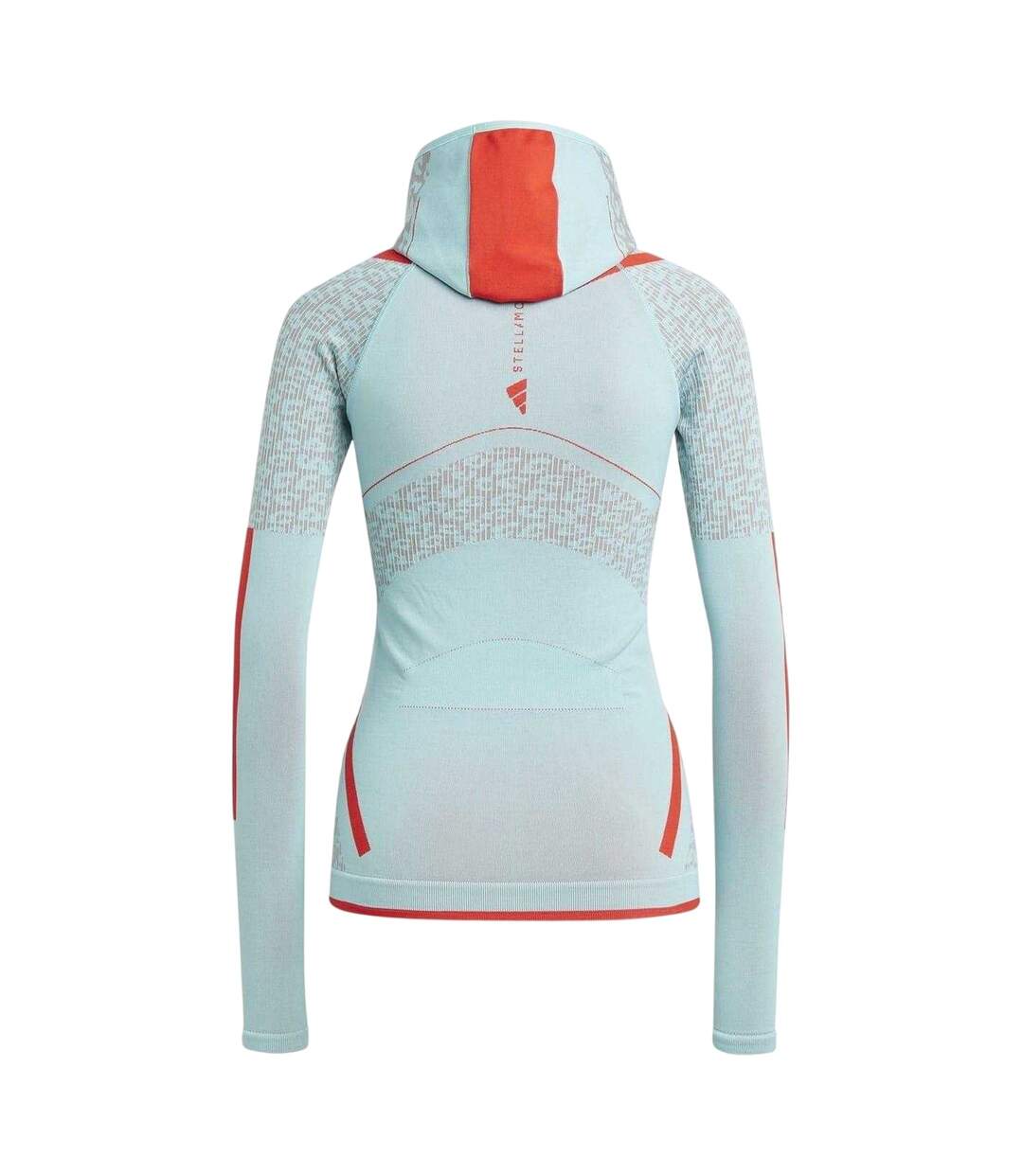 Sweat À Capuche Manches Raglan Motif/style Géométrique Tech Femme Vert Adidas-3