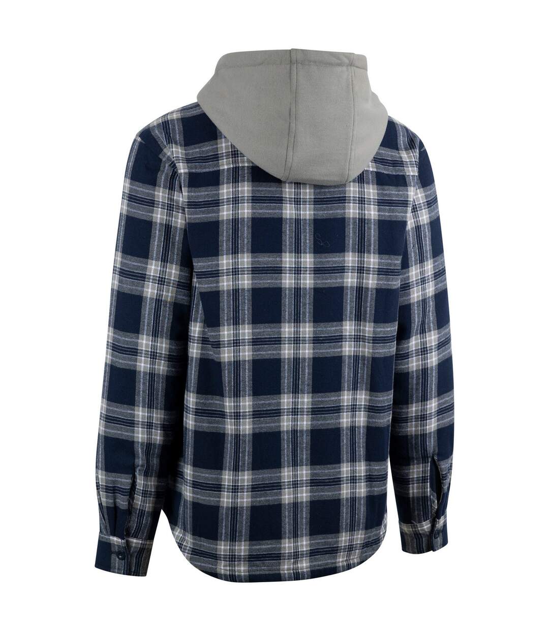 Mens Randie Checked Shirt Jacket Navy Trespass-2