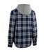 Mens Randie Checked Shirt Jacket Navy Trespass-2