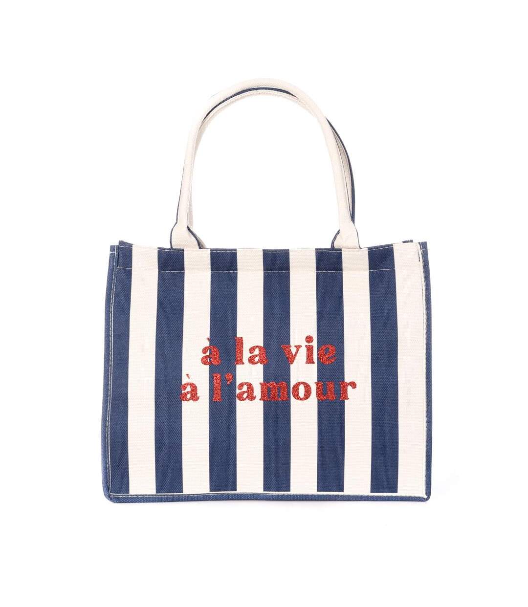 Sac de plage bleu/blanc gérard pasquier amour-1