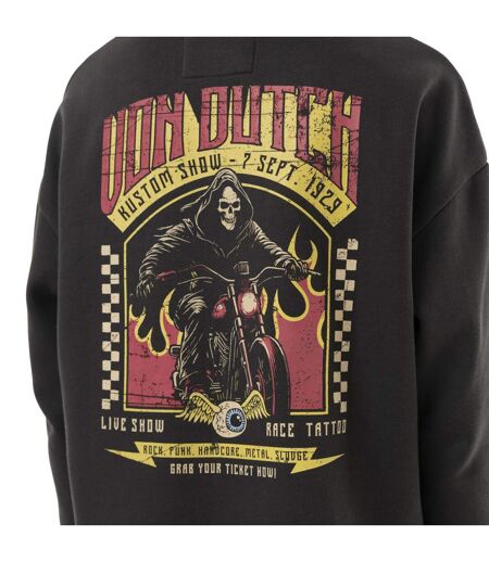 Robe sweat femme manches longues avec print dos et zip sur côté Vondutch