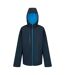 Mens Navigate Double Layered Hooded Soft Shell Jacket Navy French Blue Regatta-2