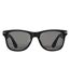 Bullet Sun Ray Sunglasses (Solid Black) (One Size)