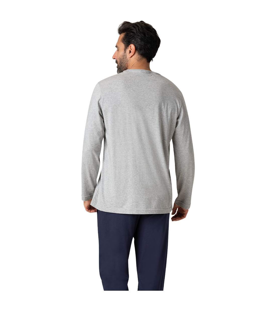 Pyjama long col rond homme Fait en France Eminence-3