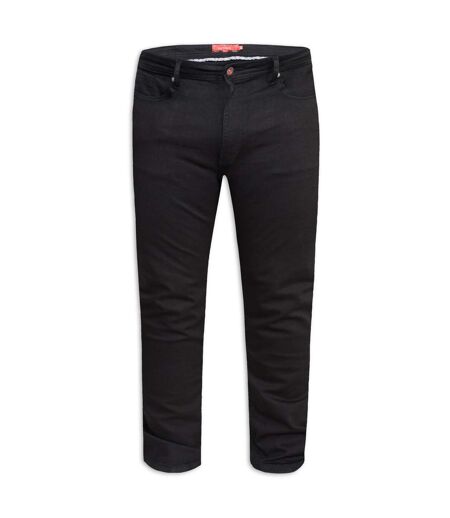 Mens D555 Claude Stretch Tapered Stretch Kingsize Jeans Black Duke