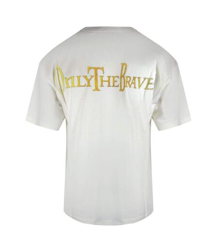 T-shirt Motif/style Logo Homme Blanc Cassé Diesel
