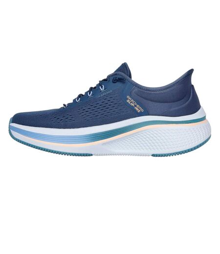 Womens/ladies Go Run Elevate 2.0 Banyan Trainers Navy Teal Skechers
