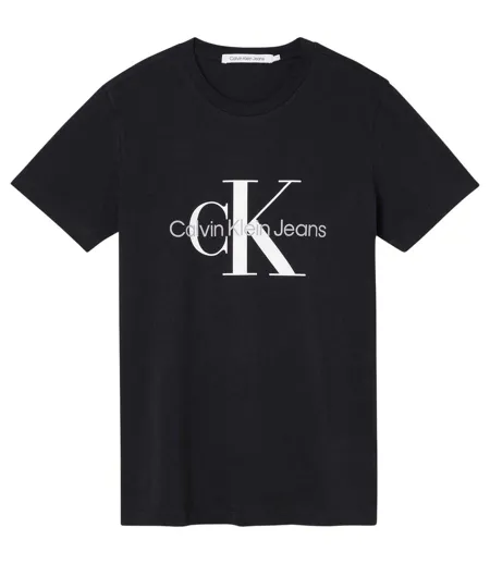 T-shirt Motif/style Monogramme Homme Noir Calvin Klein