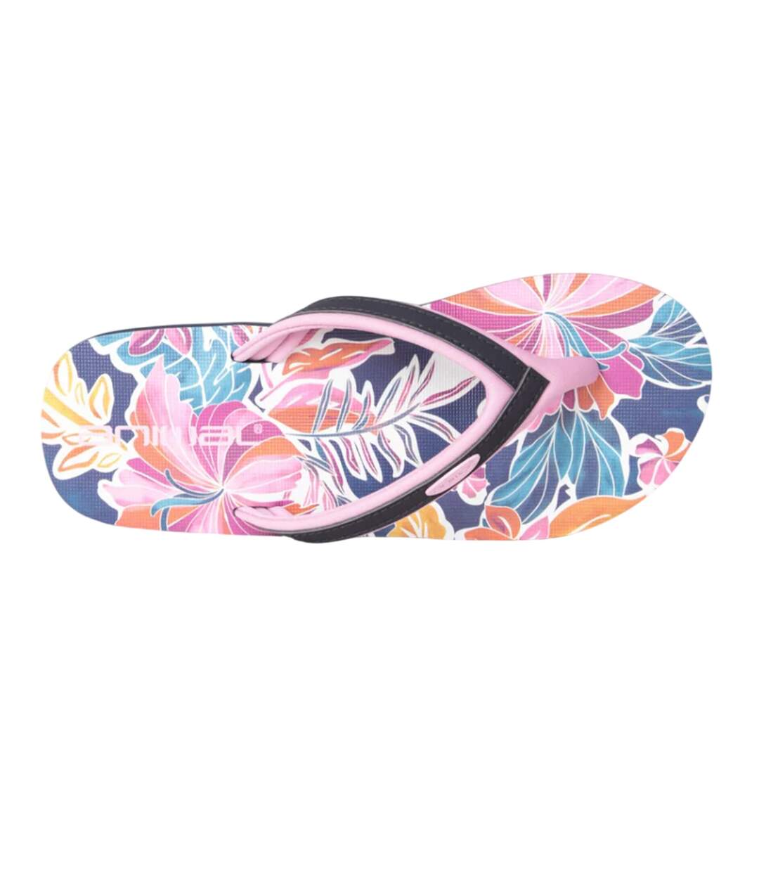 Womens/ladies Swish Flowers Flip Flops Dusky Purple Animal-2