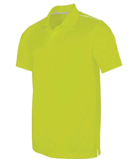 Polo homme sport - PA480 - vert lime - manches courtes