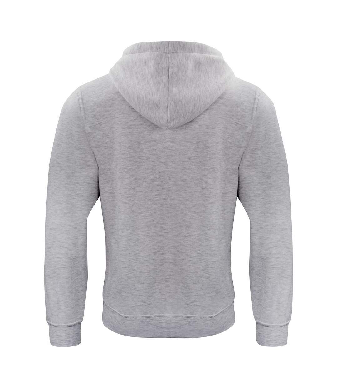 Sweat à capuche basic adulte gris chiné Clique