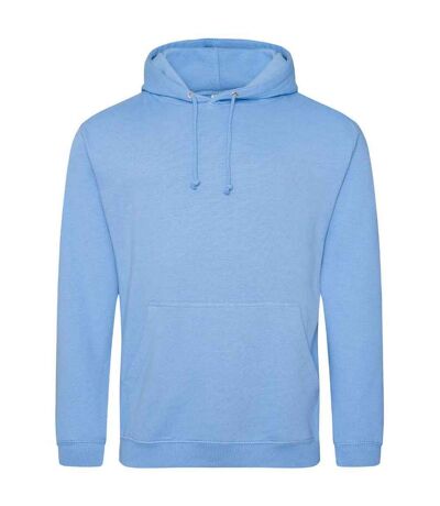 Sweat À Capuche College Adulte Bleu Bleuet Awdis