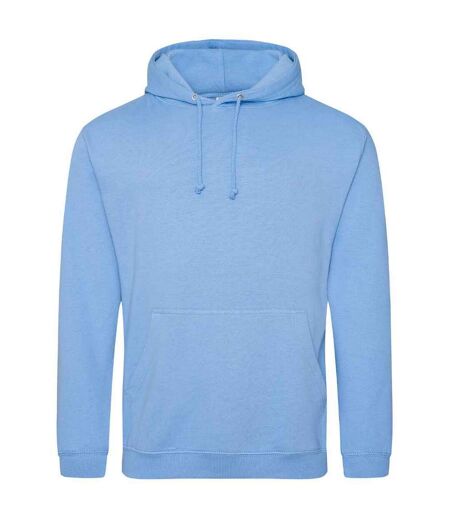 Sweat À Capuche College Adulte Bleu Bleuet Awdis