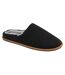 Mens Plush Lined Mule Slippers With Memory Foam-2