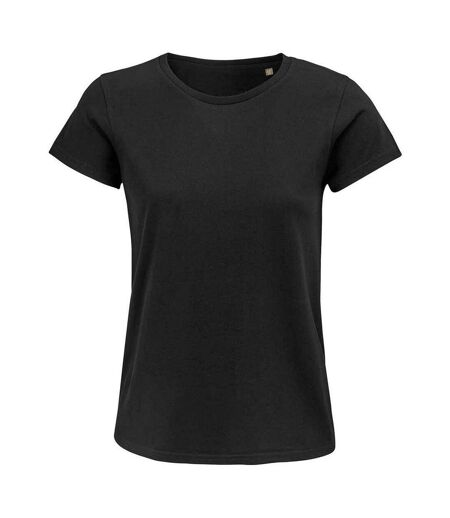 SOLS Womens/Ladies Crusader Organic T-Shirt (Deep Black) - UTPC4842