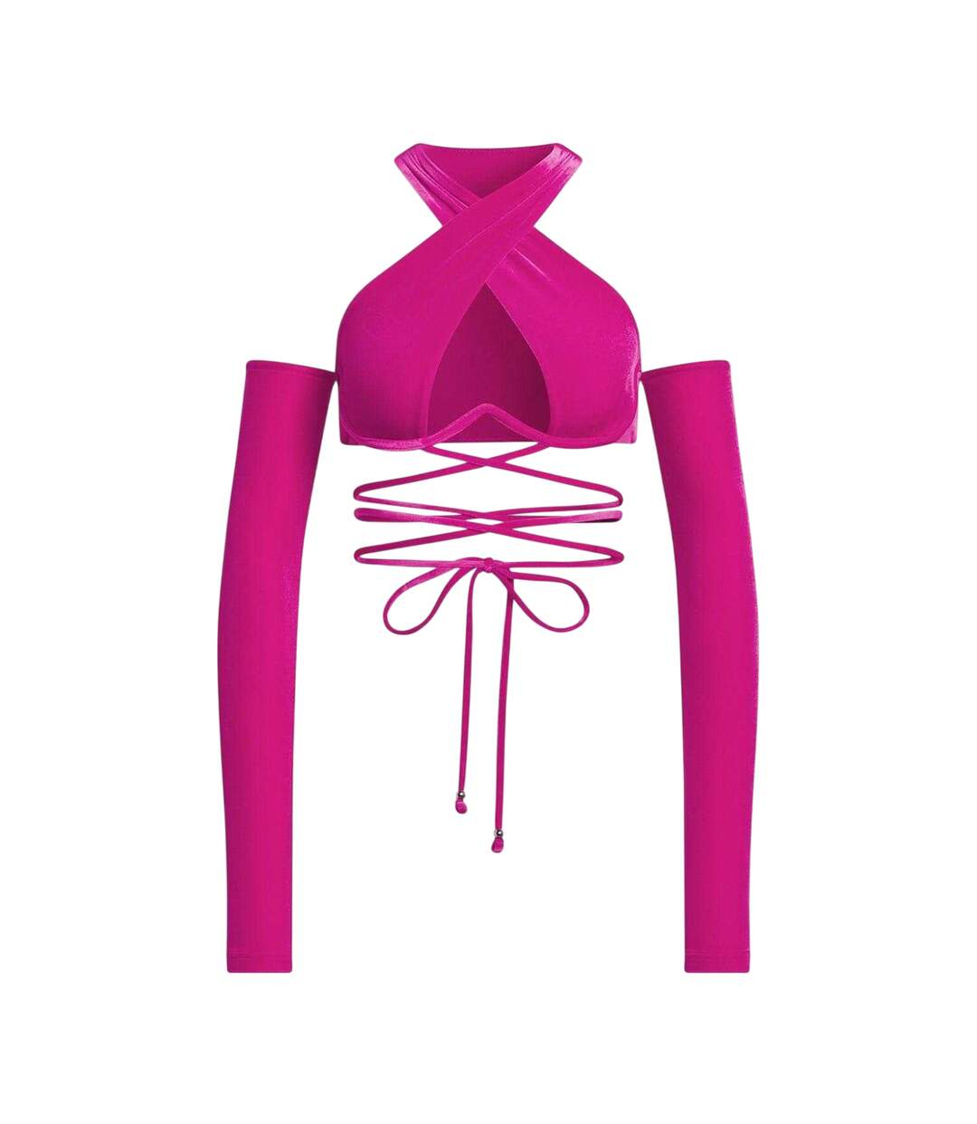 Haut De Maillot De Bain Motif/style Entrecroisé Originals Femme Rose Adidas-2