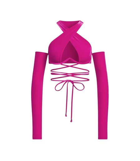 Haut De Maillot De Bain Motif/style Entrecroisé Originals Femme Rose Adidas