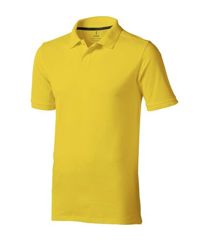 Elevate Mens Calgary Short Sleeve Polo (Yellow)