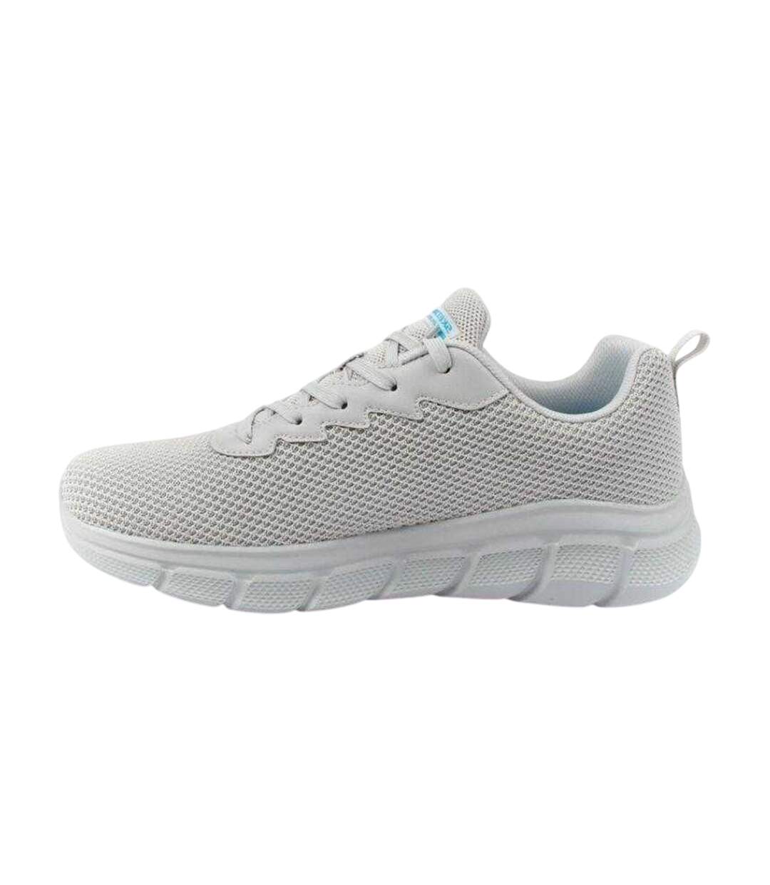 Baskets Bobs B Flex Chill Edge Homme Gris Argent Gris Skechers-3