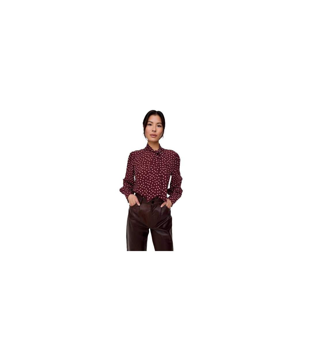 Blouse Motif/style Nœud Fifi Femme Rouge Lily And Lionel-1