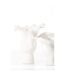 Vase Irrégulier en Céramique Helix 43cm Blanc-3