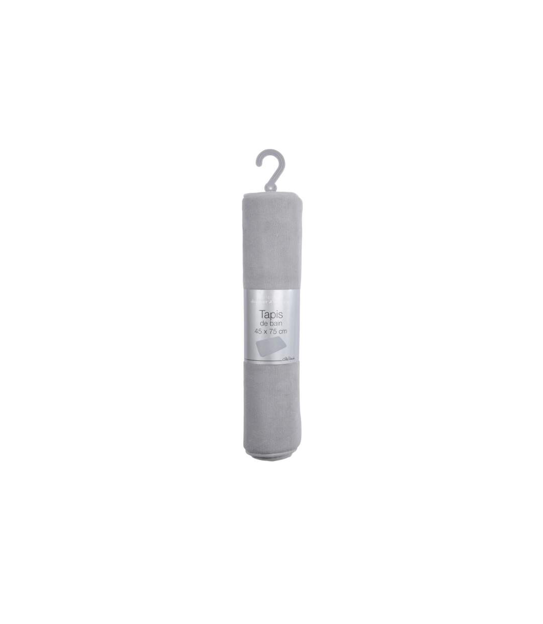 Tapis de Bain Microfibre Vitamine II 45x75cm Gris Clair-3