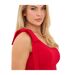 Womens/ladies Bow Tank Top Red I Saw It First-4