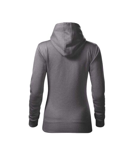 Sweat À Capuche Cape Free Femme Argenté Malfini