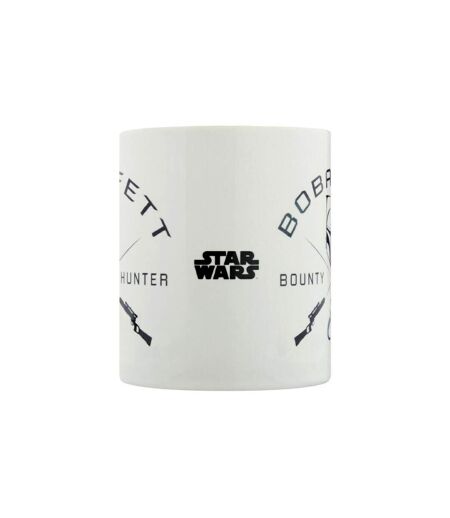 Star Wars Symbol Boba Fett Mug (White/Black) (One Size) - UTPM1496