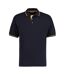 Polo st mellion homme bleu marine / jaune Kustom Kit